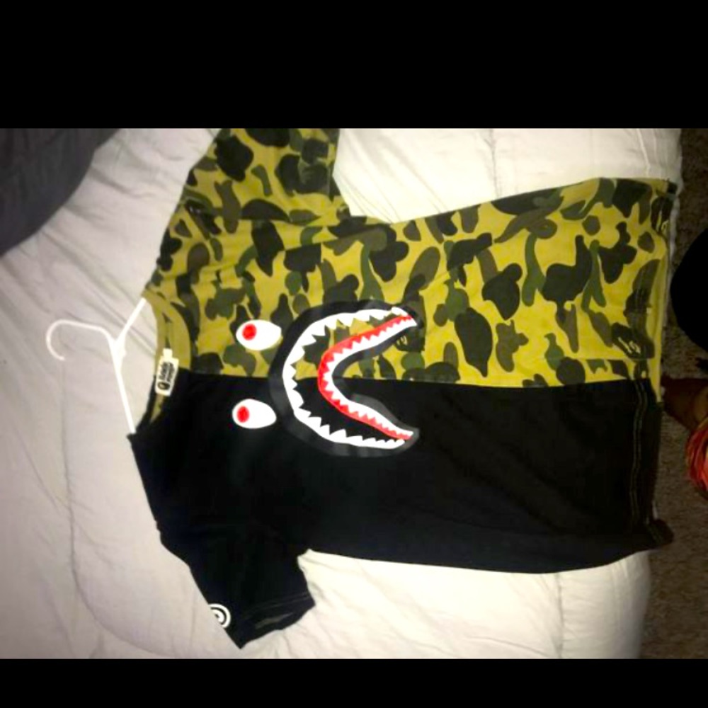 a bathing ape tee shirt